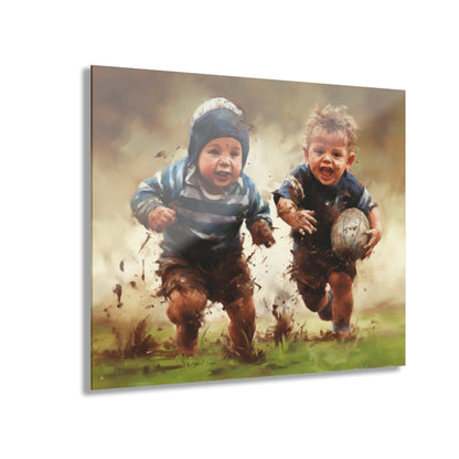 Rugby Boys, Concept Style, Acrylic Wall Art