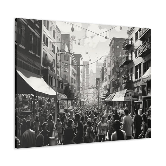 Street Fair Canvas Art