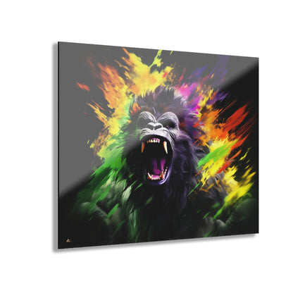 Primal Spirit, Gorilla, Animal Concept Style, Acrylic Wall Art