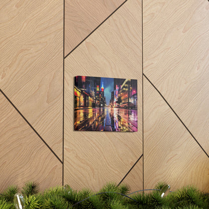 Wet City Canvas Art