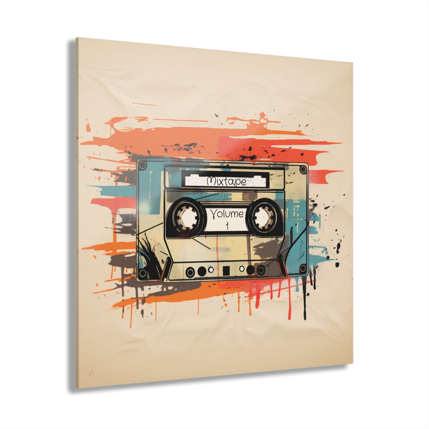 Mixtape, No Background Concept Style, Acrylic Wall Art