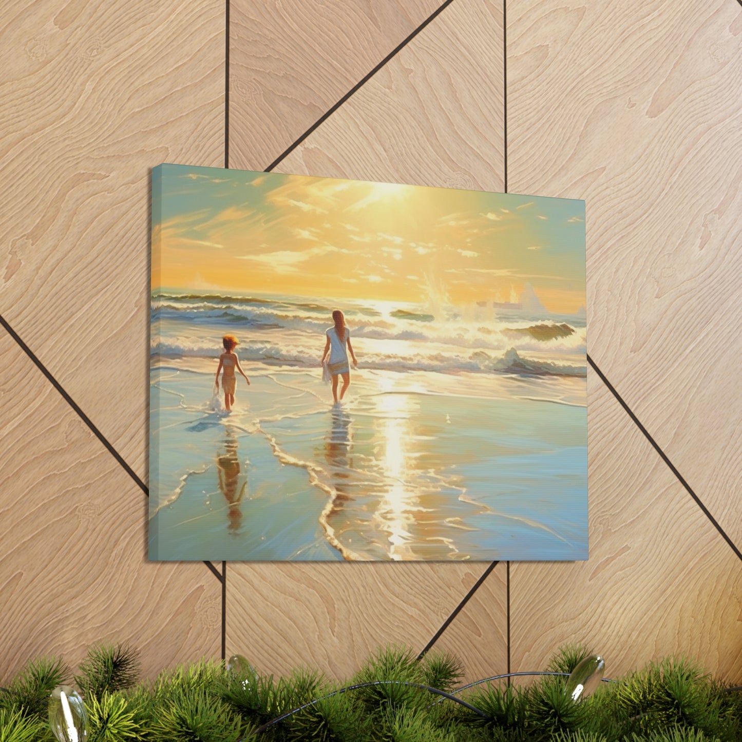 Sunset Walk Canvas Art