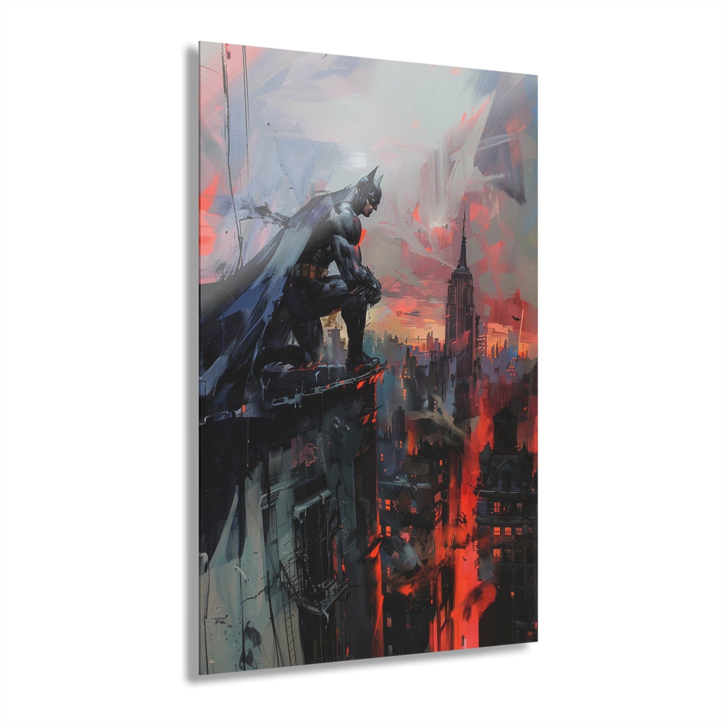 Abstract Knight, Fan Concept Style Batman, Acrylic Wall Art