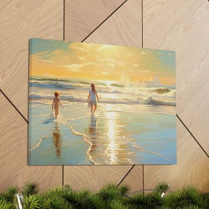 Sunset Walk Canvas Art