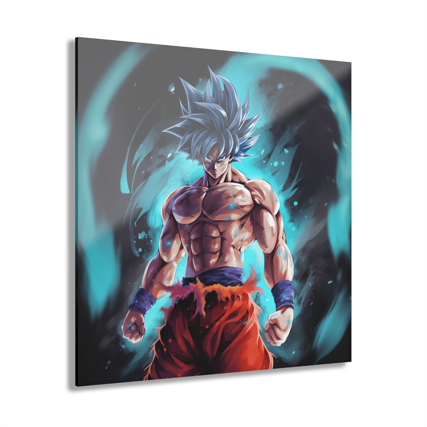 Ultra Instinct, Goku, Anime Color Splash, Concept, Acrylic Wall Art