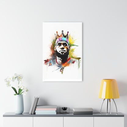 King James, Basketball Fan, Color splash, Acrylic Wall Art