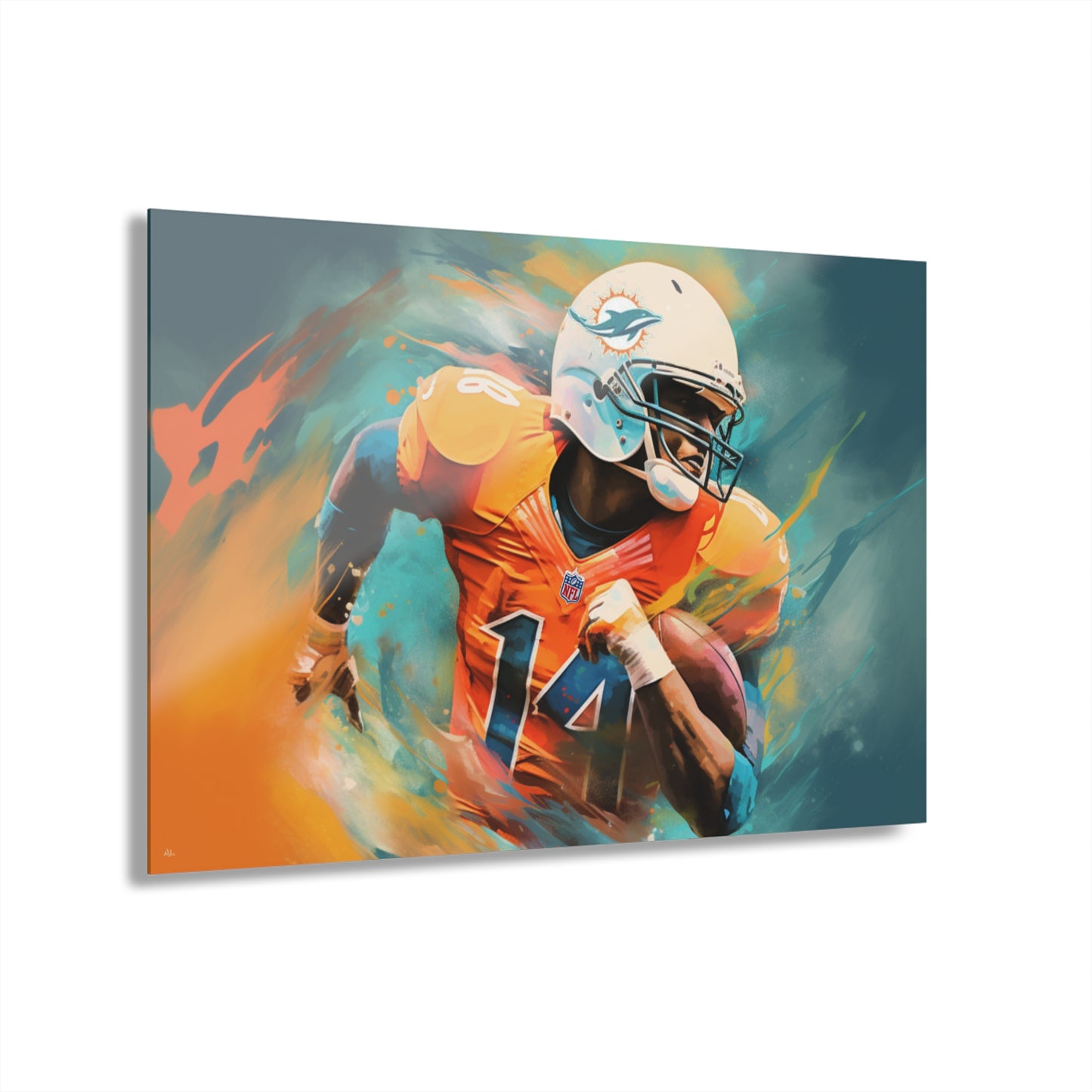 Dolphins Euphoria, Miami, football, Fan Concept Style, Acrylic Wall Art