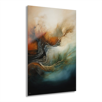 Earthy Air, Abstract, Concept, Acrylic Wall Art