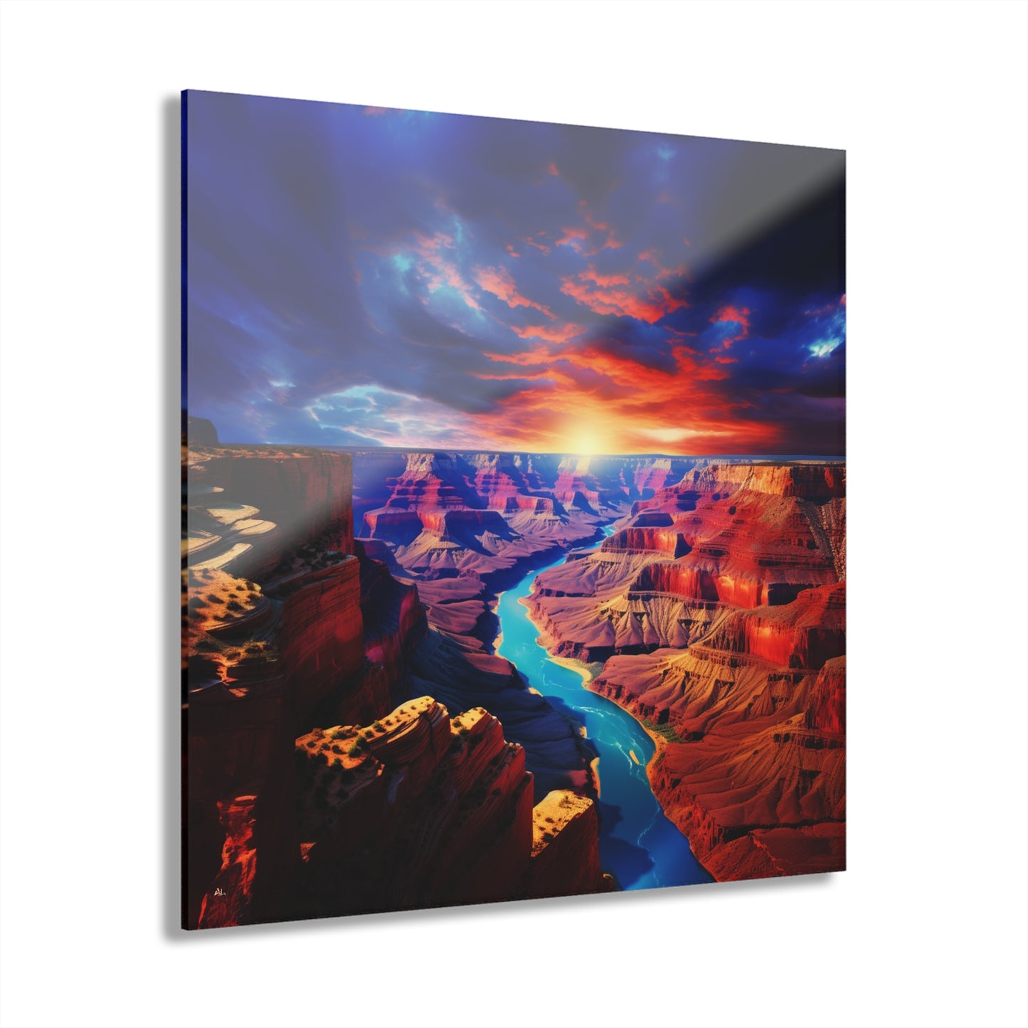 Grand Sunset, Landscape, Concept, Acrylic Wall Art