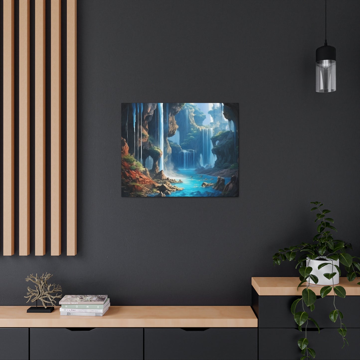 Waterfall Oasis Canvas Art