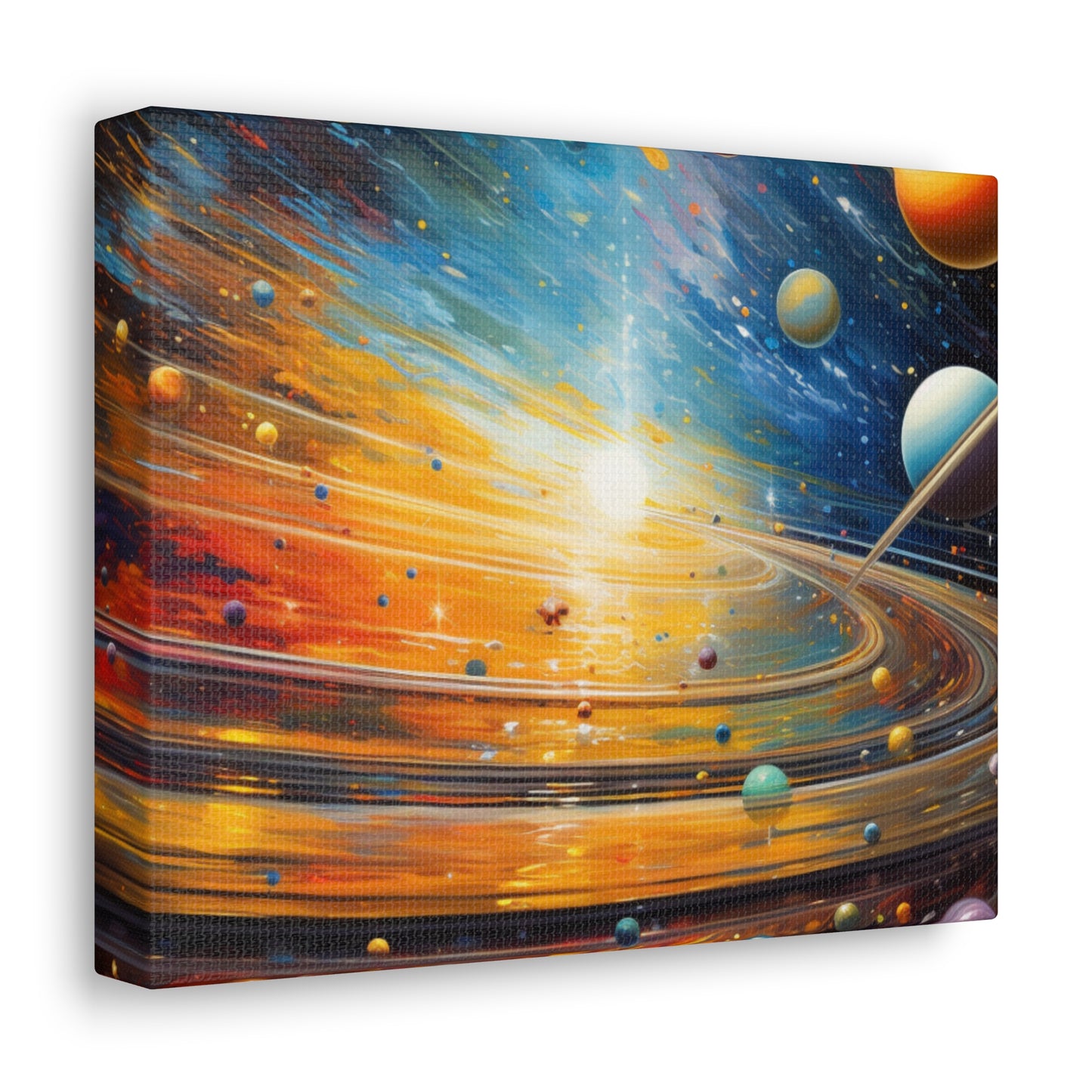 Arklo Art, Multiverse, galaxy, planets, sun, stars, Canvas Gallery Wraps