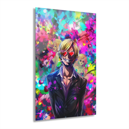 Lovestruck Sanji, One Piece Concept Style, Acrylic Wall Art