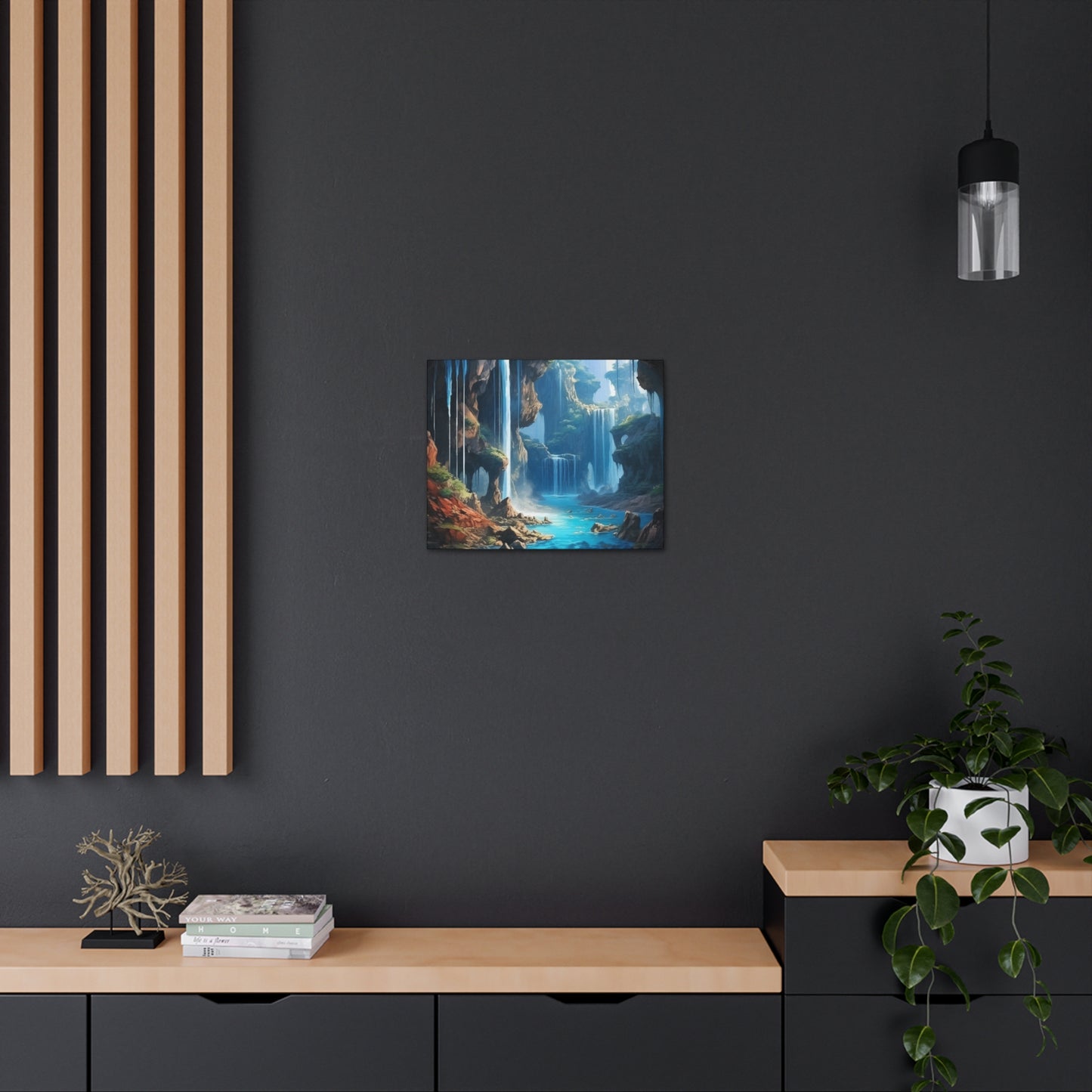 Waterfall Oasis Canvas Art