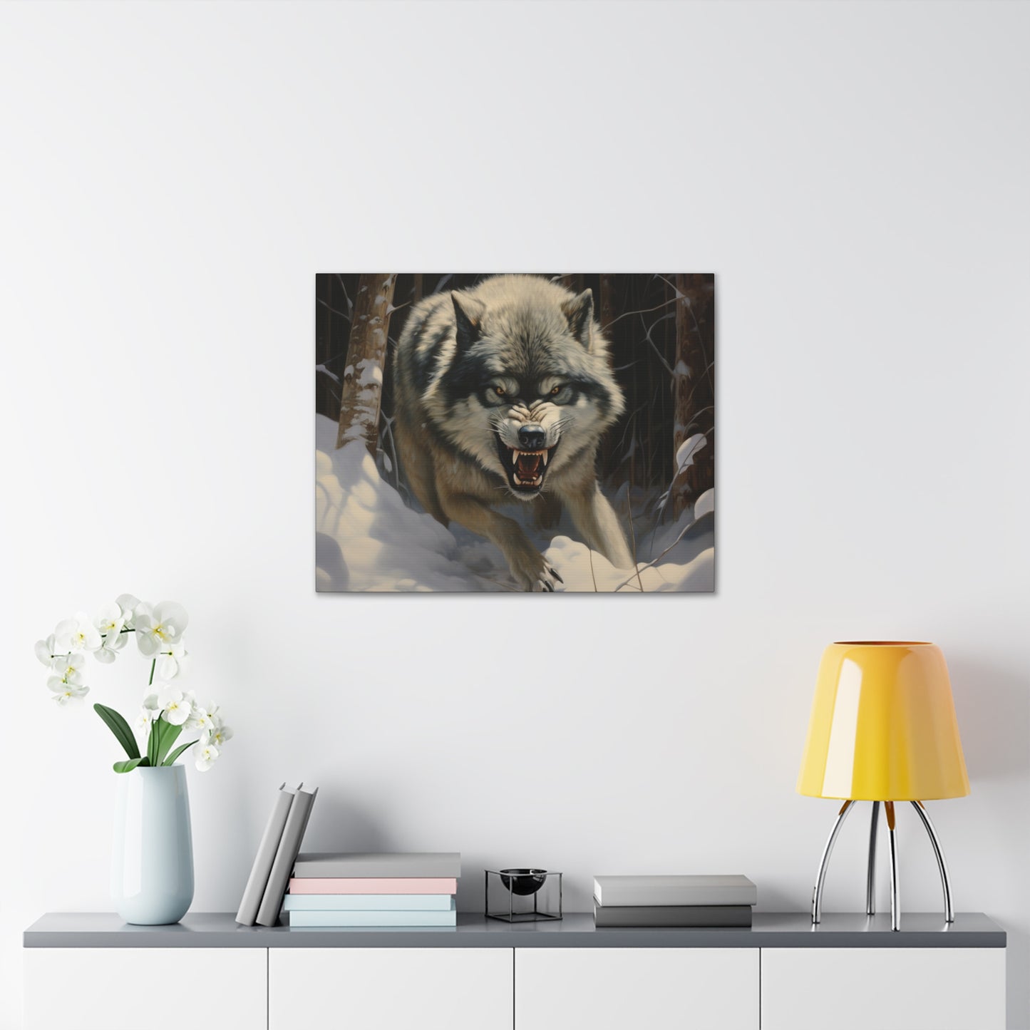 Feral Wolf Canvas Art