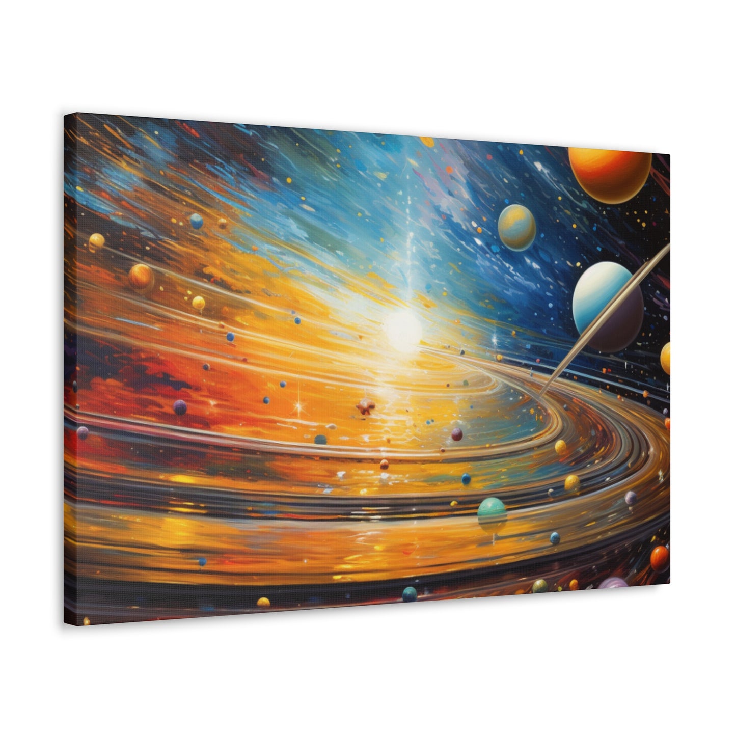 Arklo Art, Multiverse, galaxy, planets, sun, stars, Canvas Gallery Wraps