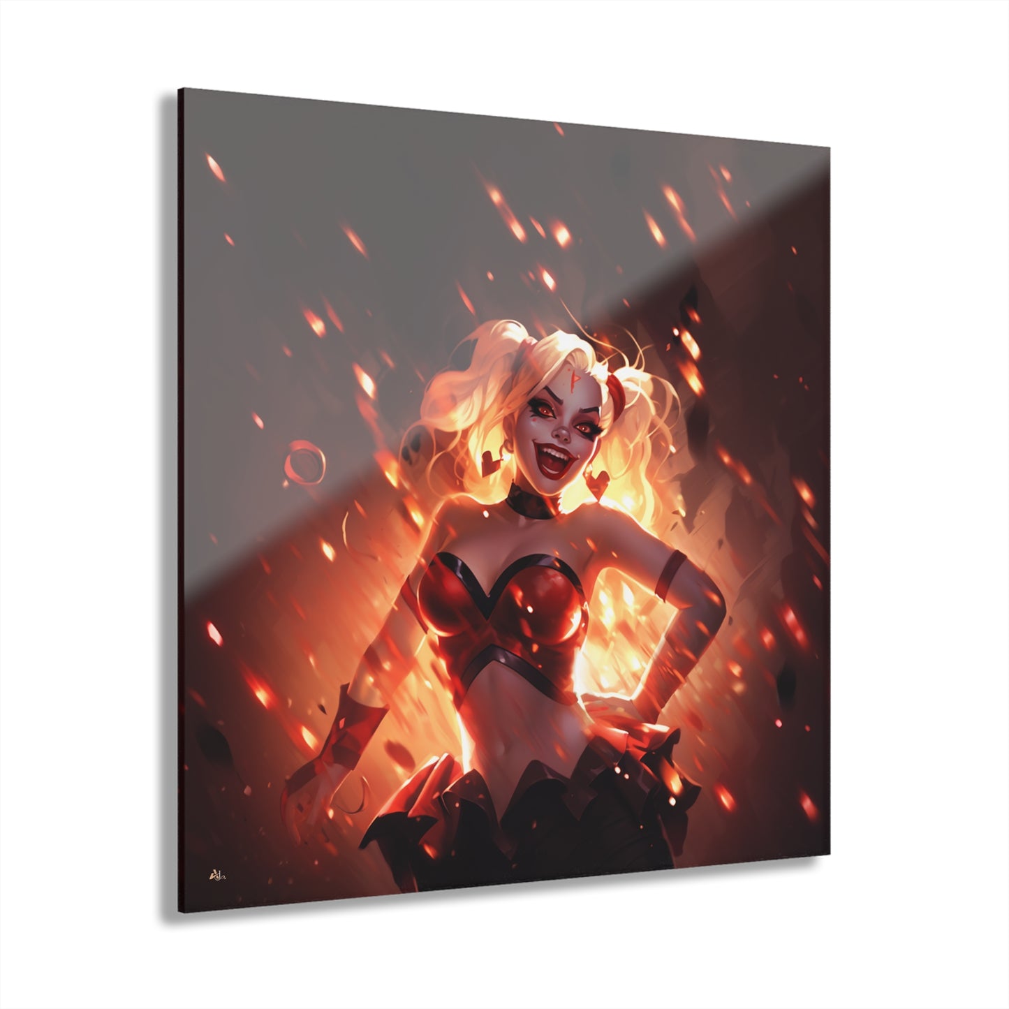 Harley Quinn, DC Color Splash, Concept Style, Acrylic Wall Art