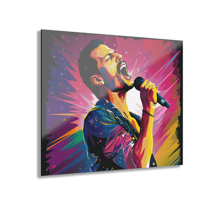 Freddie Mercury, Concept Style, Color Splash, Acrylic Wall Art