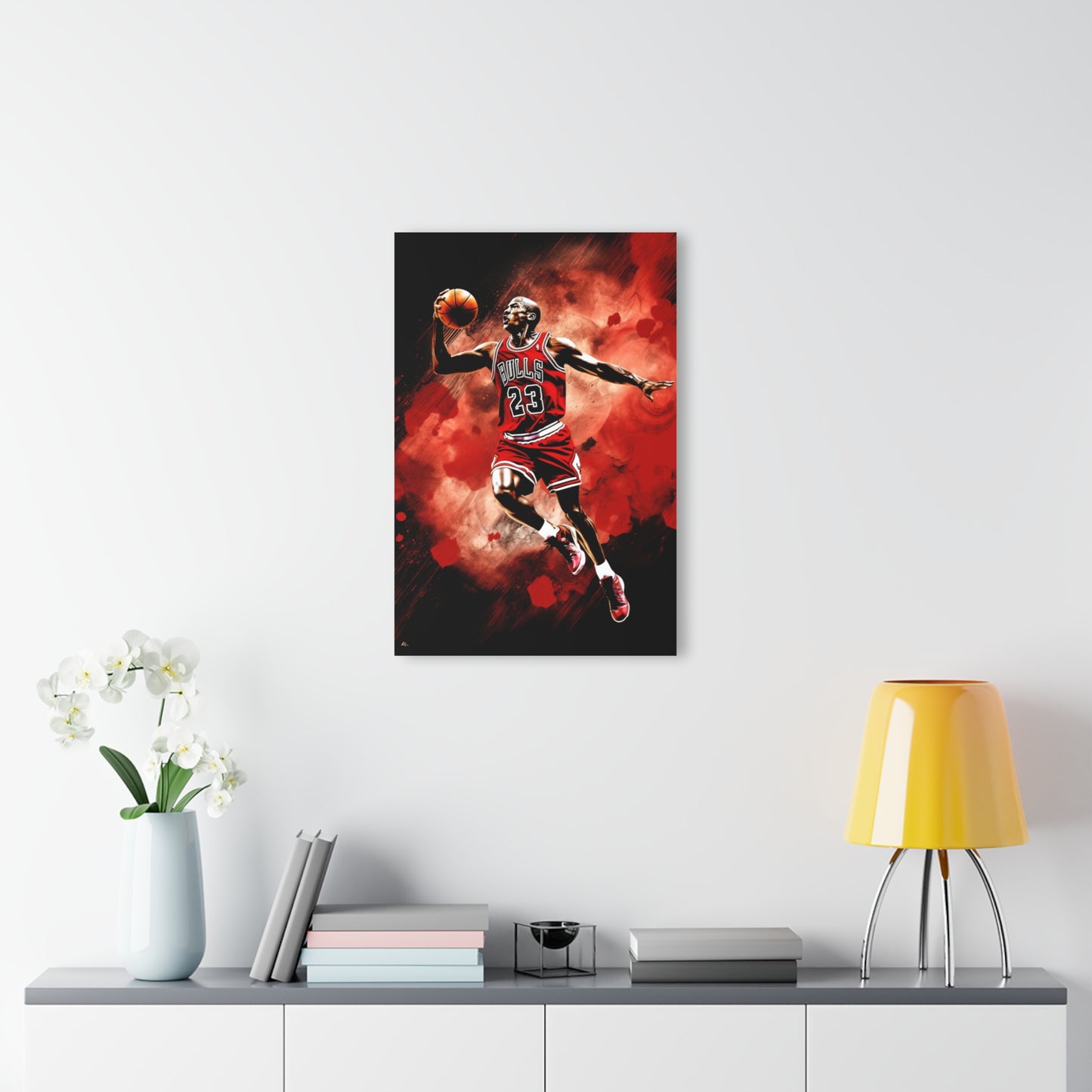 Air Jordan Color Splash, Basketball Fan Concept Style, Acrylic Wall Art