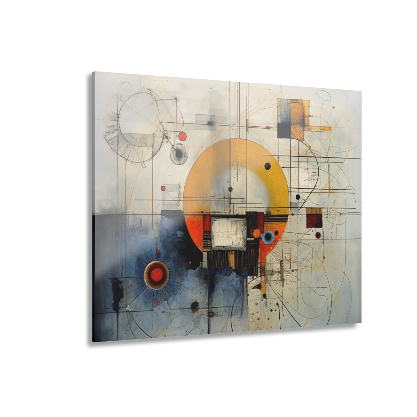 Geometry Reimagined, Abstract Concept, Acrylic Wall Art