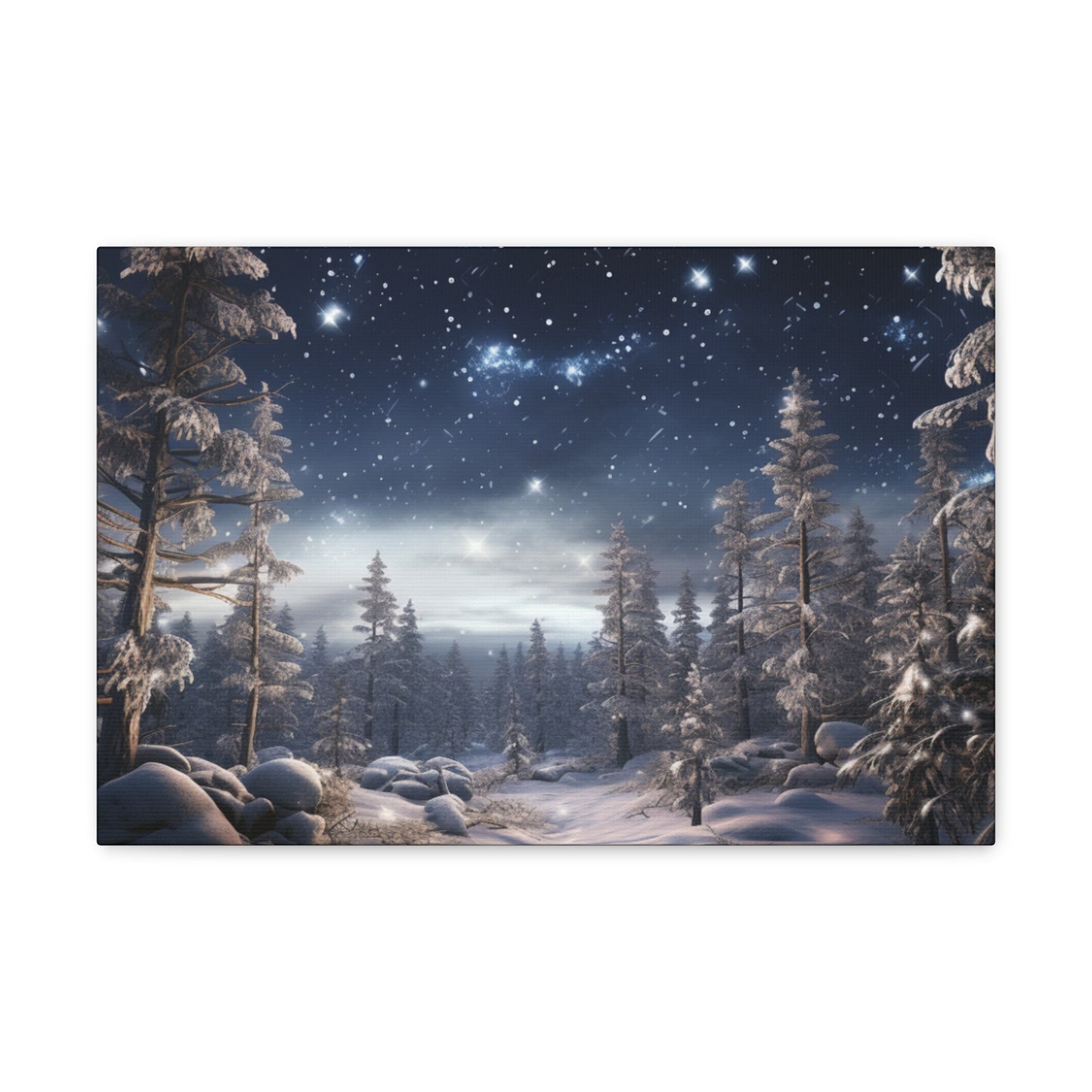 Celestial Snow Canvas Art