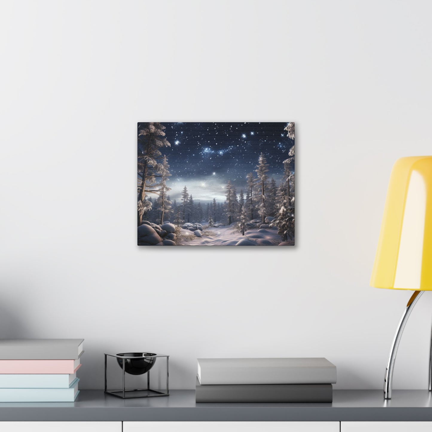 Celestial Snow Canvas Art