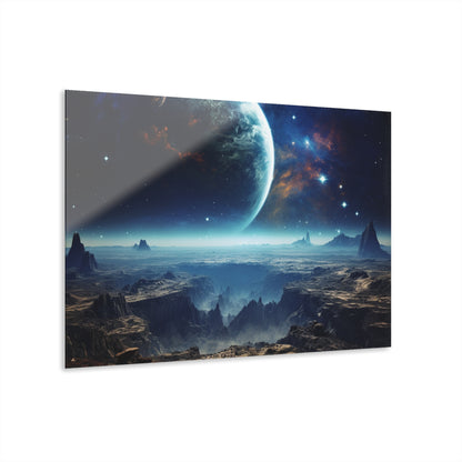 Planetary Canyon, Space Concept Style, Acrylic Wall Art