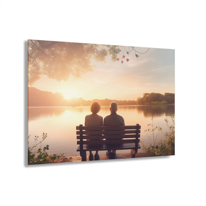 Lakeside Love, Landscape Concept Style, Acrylic Wall Art