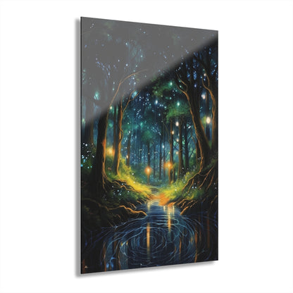 Firefly Dream, Landscape, Concept, Acrylic Wall Art