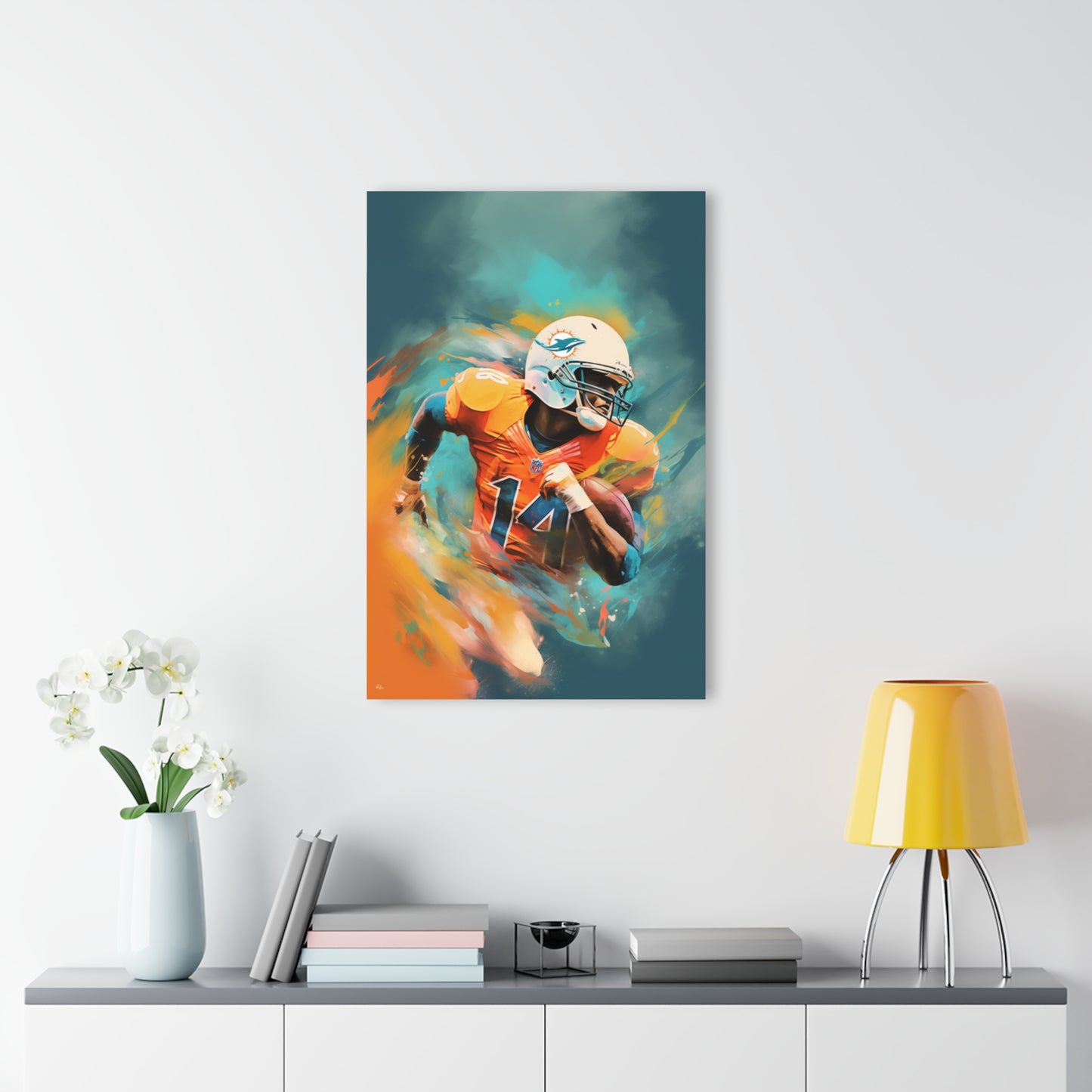 Dolphins Euphoria, Miami, football, Fan Concept Style, Acrylic Wall Art