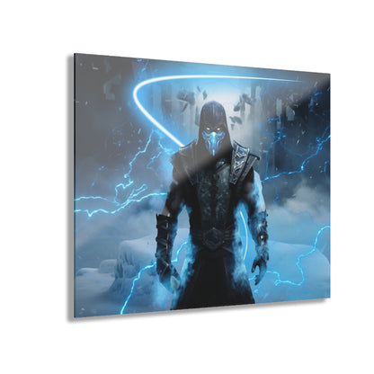 Sub-Zero, Mortal Kombat, Video Game Color Splash, Concept Style, Acrylic Wall Art