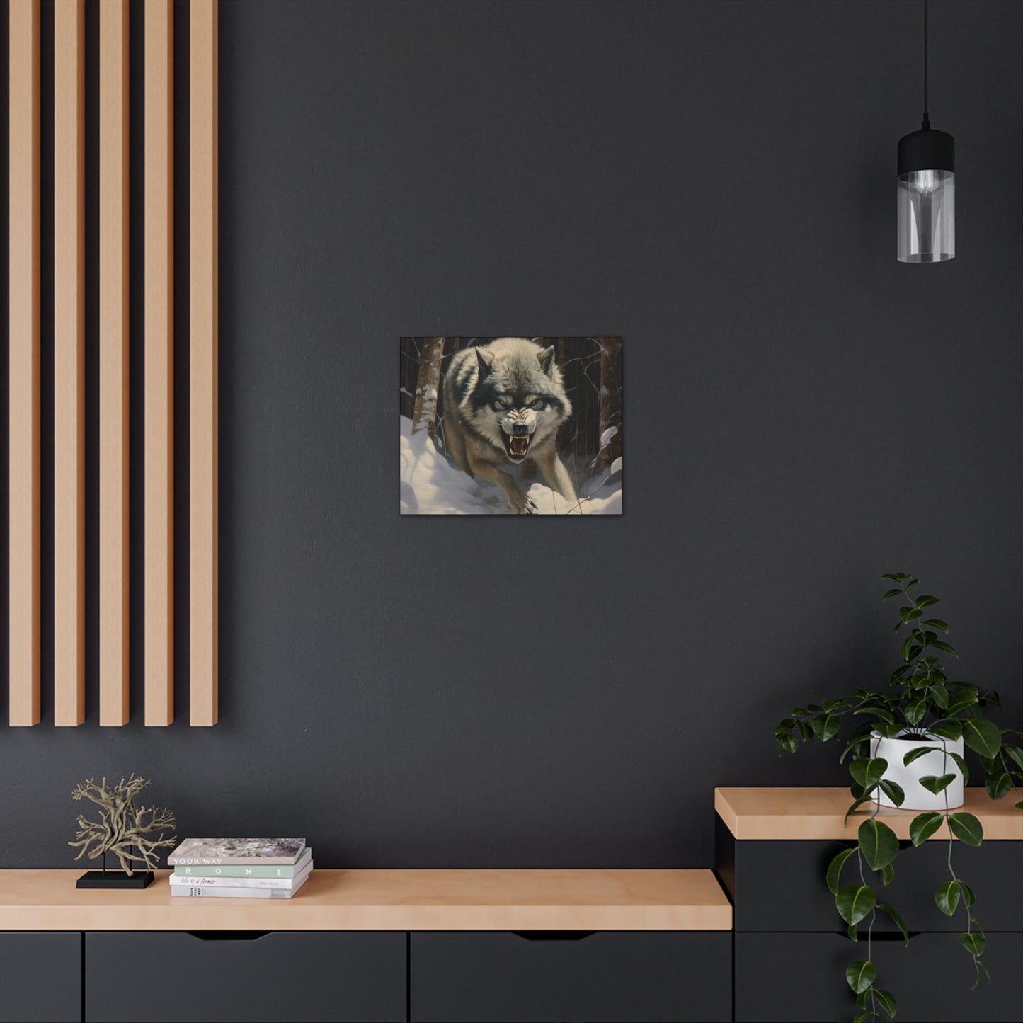 Feral Wolf Canvas Art