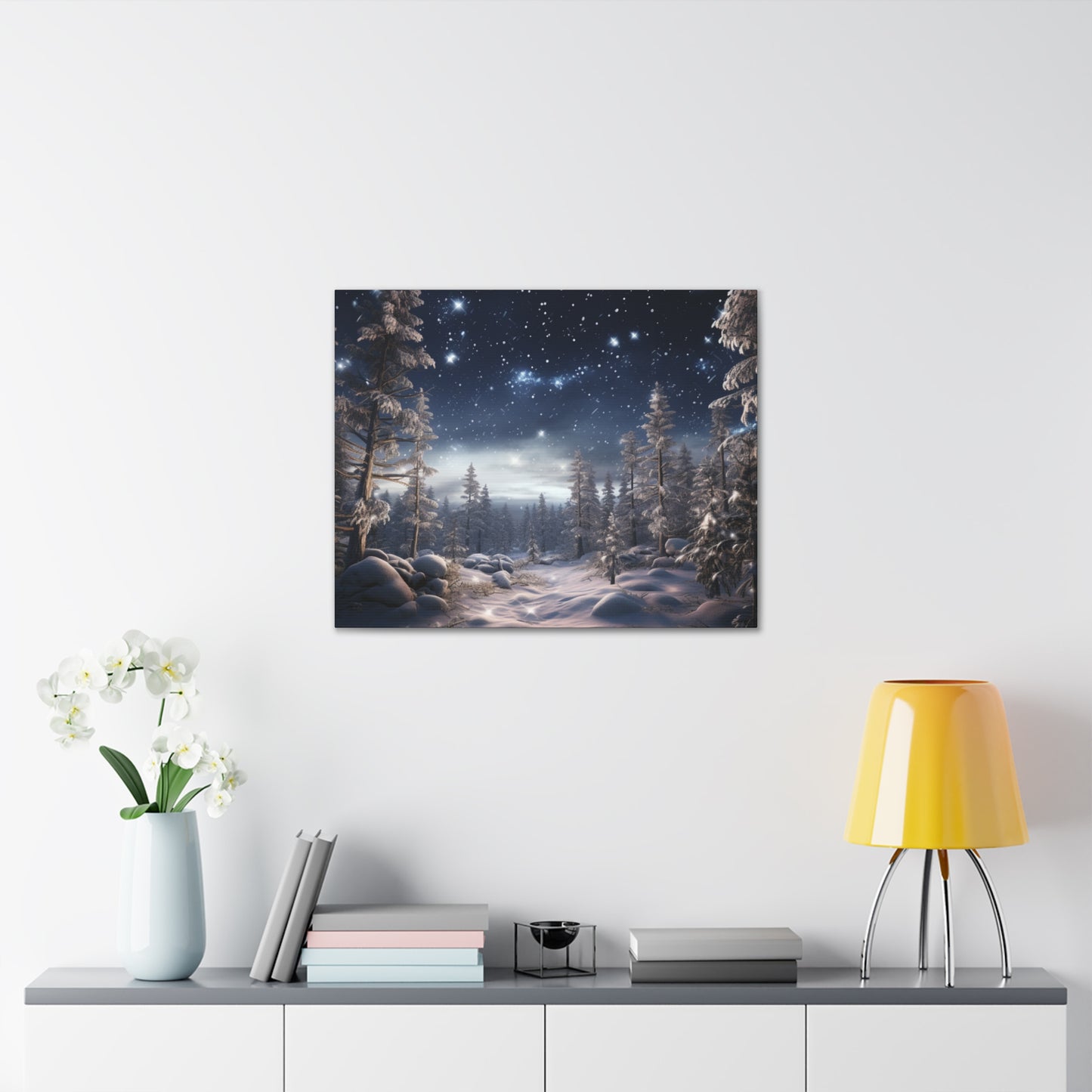 Celestial Snow Canvas Art