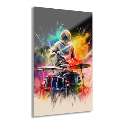 Luke SkyDrummer, Pop Culture, Concept Style Color splash, Acrylic Wall Art