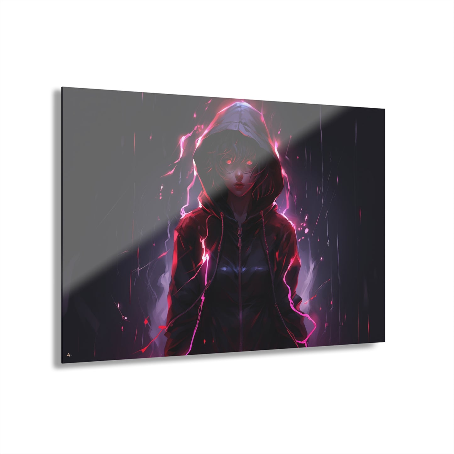 The Demon within (Azriel), Anime, Color Splash, Concept Style, Acrylic Wall Art