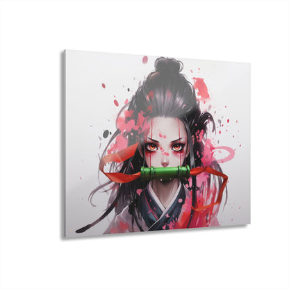 Nezuko, Anime, Demon Slayer, Color Splash, Concept, Style, Acrylic Wall Art