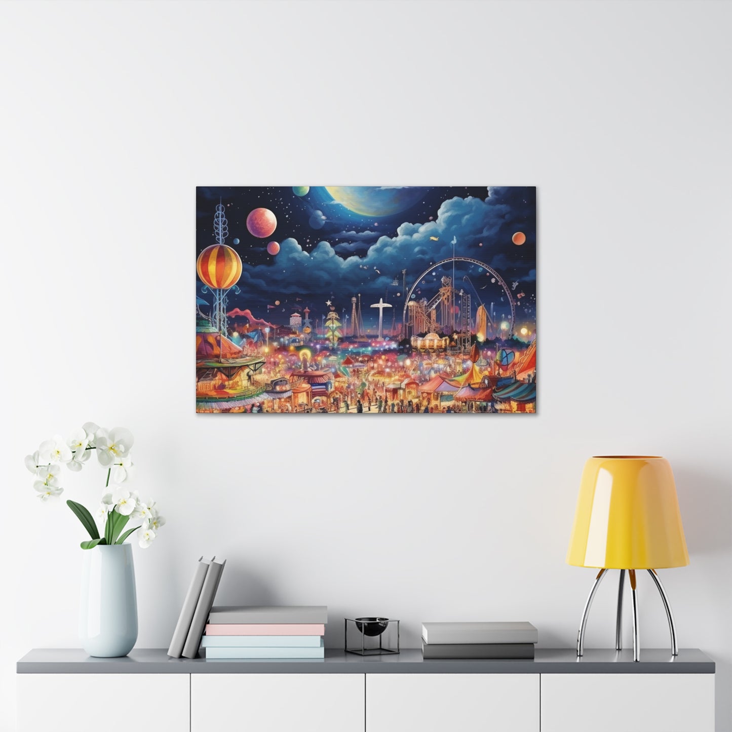 Space Carnival Canvas Art