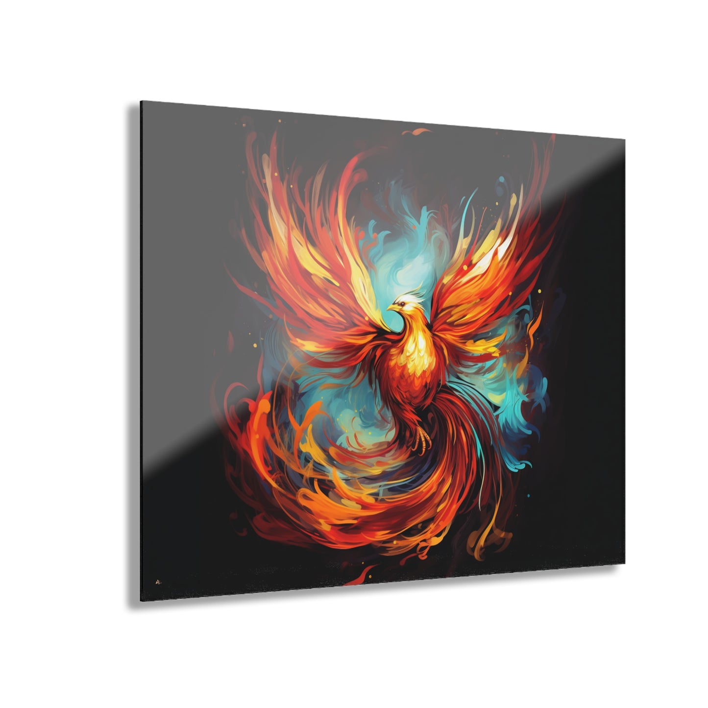 Phoenix Rising, Abstract, Animal Concept Style, Acrylic Wall Art