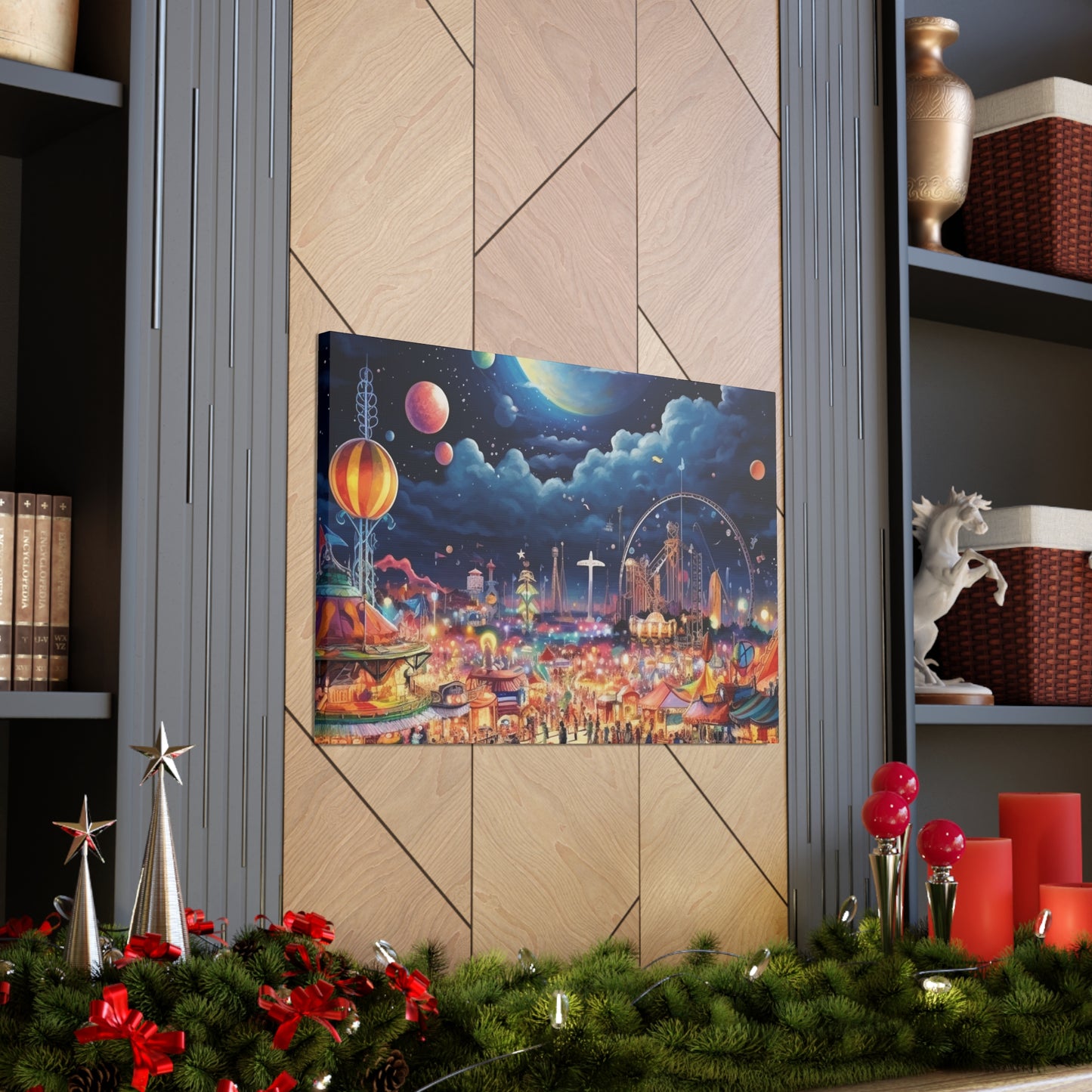 Space Carnival Canvas Art