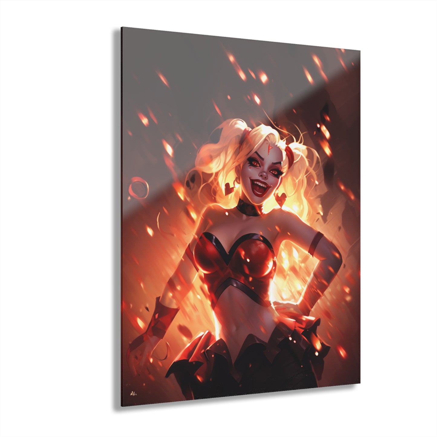 Harley Quinn, DC Color Splash, Concept Style, Acrylic Wall Art