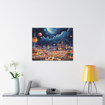 Space Carnival Canvas Art