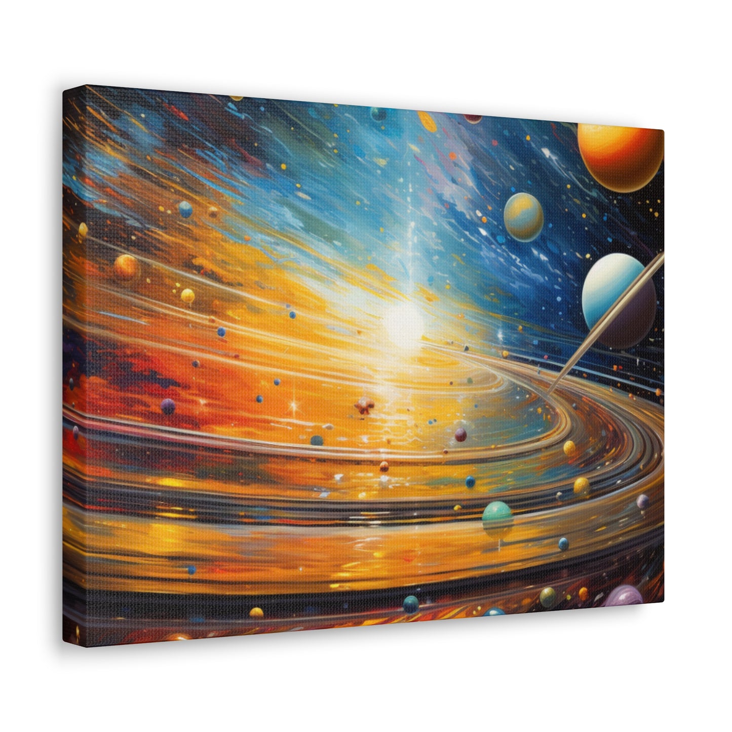 Arklo Art, Multiverse, galaxy, planets, sun, stars, Canvas Gallery Wraps