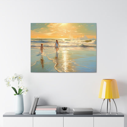 Sunset Walk Canvas Art