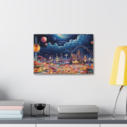 Space Carnival Canvas Art