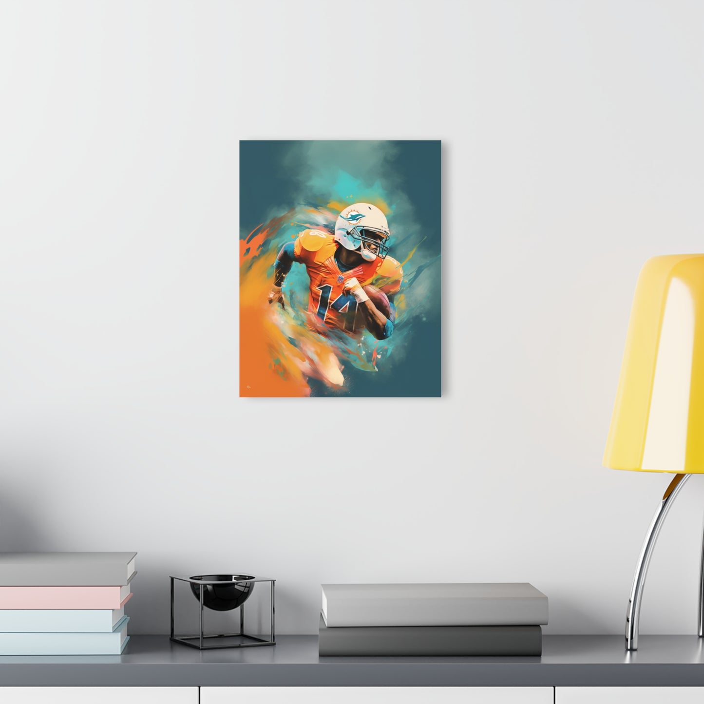 Dolphins Euphoria, Miami, football, Fan Concept Style, Acrylic Wall Art