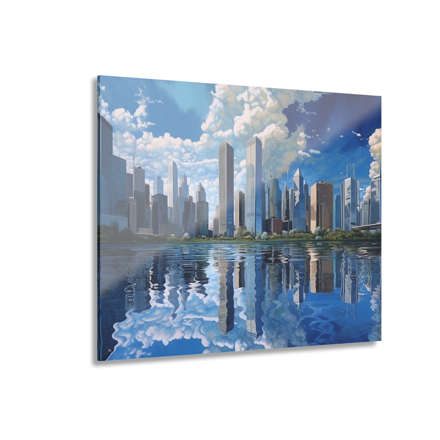 Blue Dream, Landscape Concept Style, Acrylic Wall Art