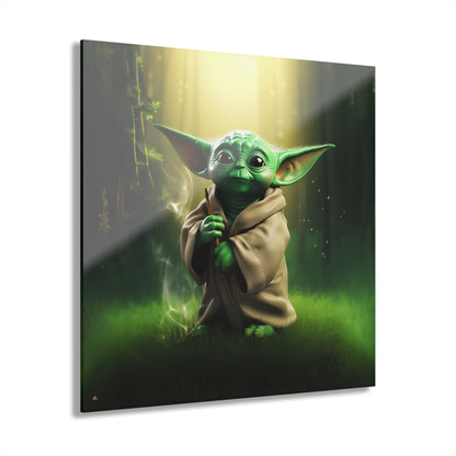 Grogu, Star Wars Color Splash, Concept Style, Acrylic Wall Art