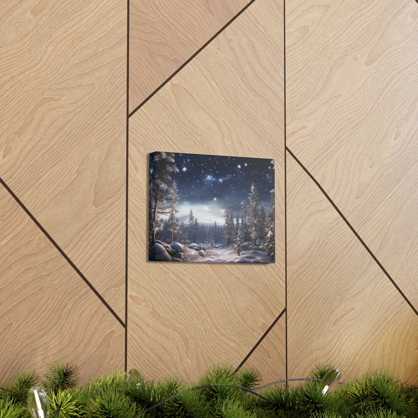 Celestial Snow Canvas Art