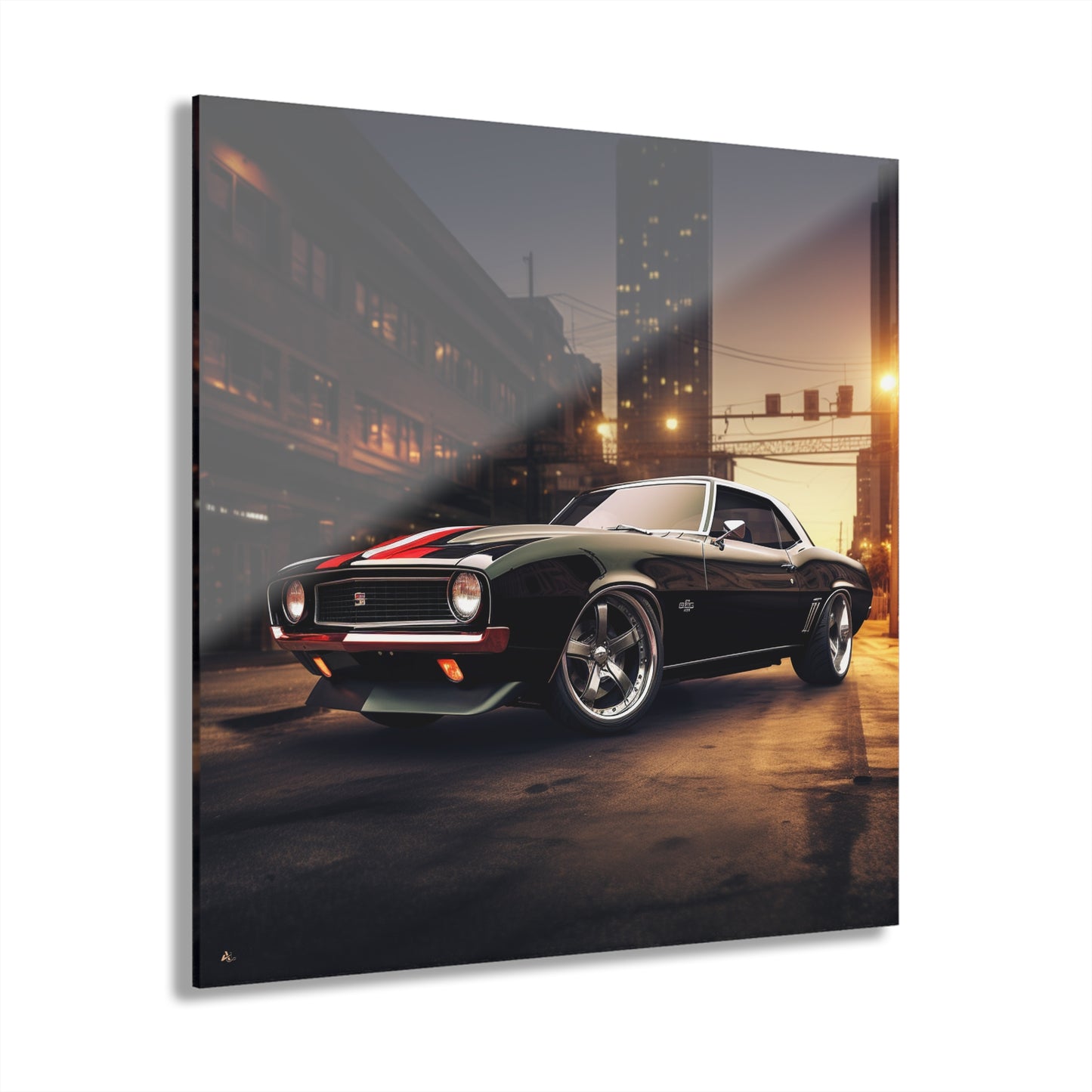 Street Racer, Landscape Concept Style, Acrylic Wall Art