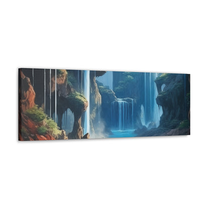 Waterfall Oasis Canvas Art