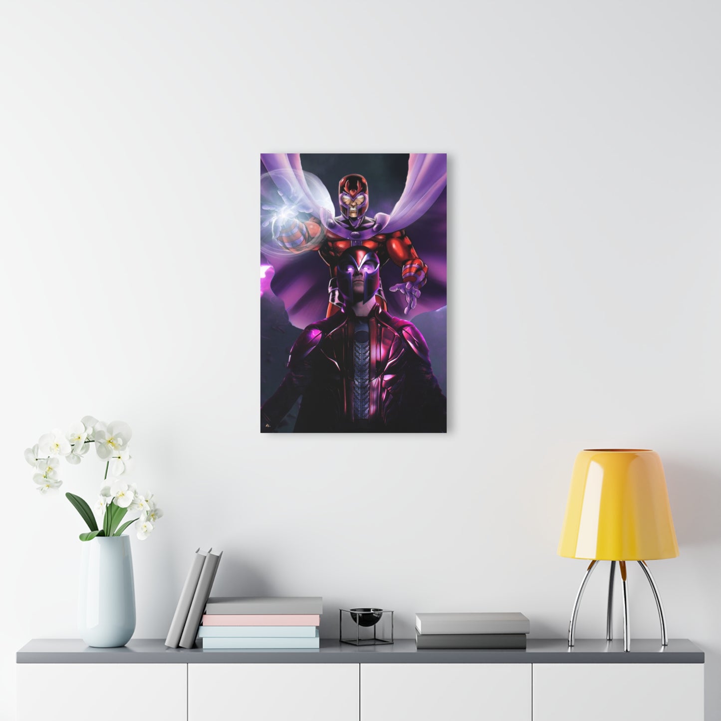 Magneto's Resonance, Michael Fassbender, Fan Concept Style, Acrylic Wall Art